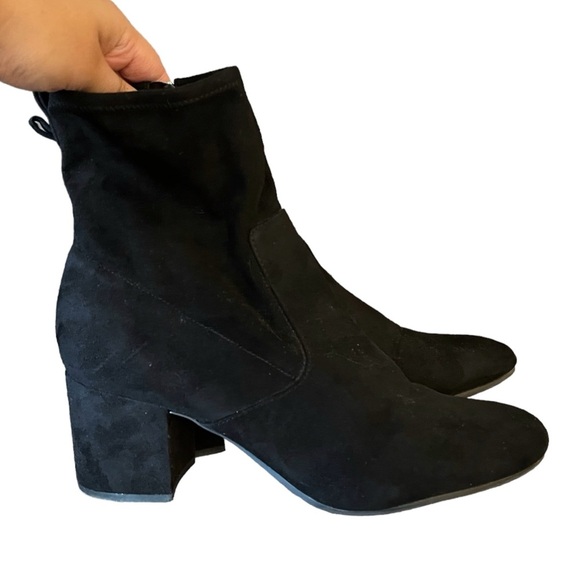 Unisa Black Faux Suede Booties - Picture 1 of 5